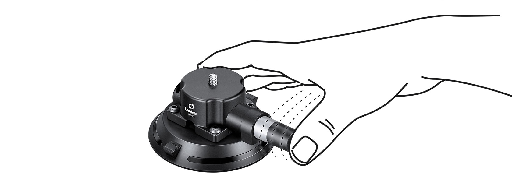 SC 02 leofoto saugnapf pumpe3