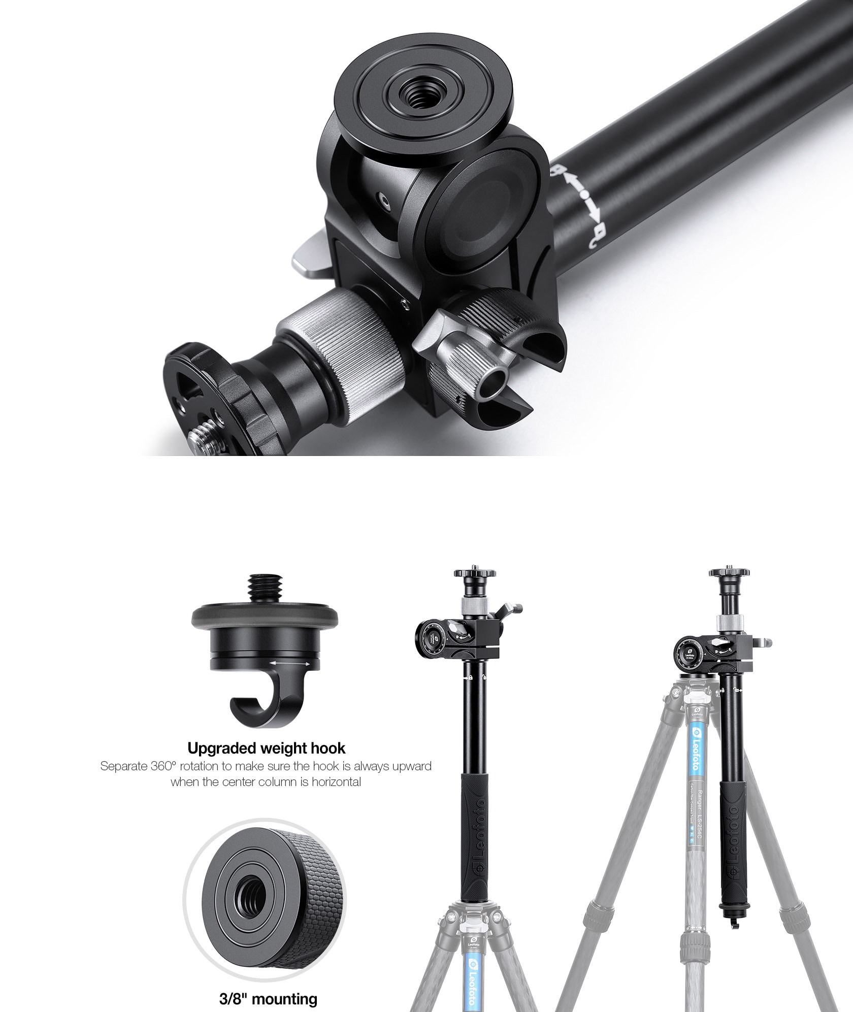 kurbel mittelsaeule GC 282AL leofoto5.1