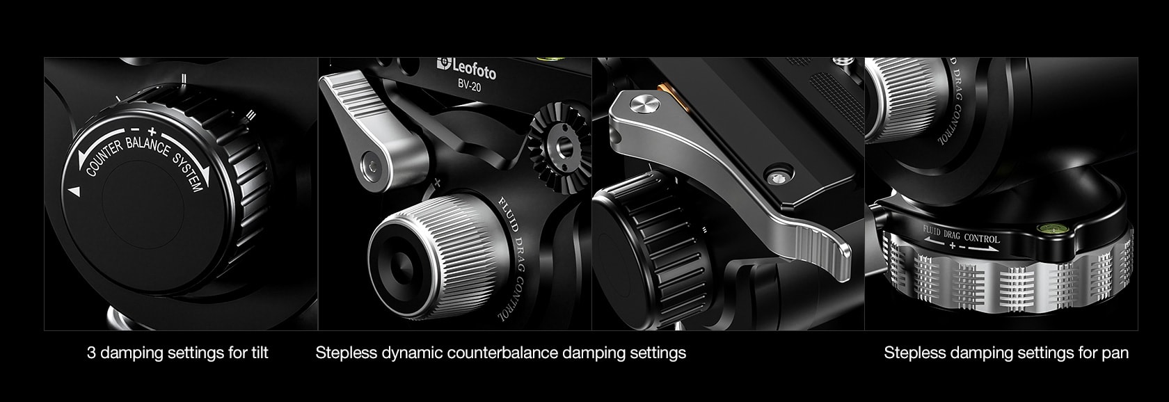 leofoto bv 20 fluidkopf vieokopf fluid head2