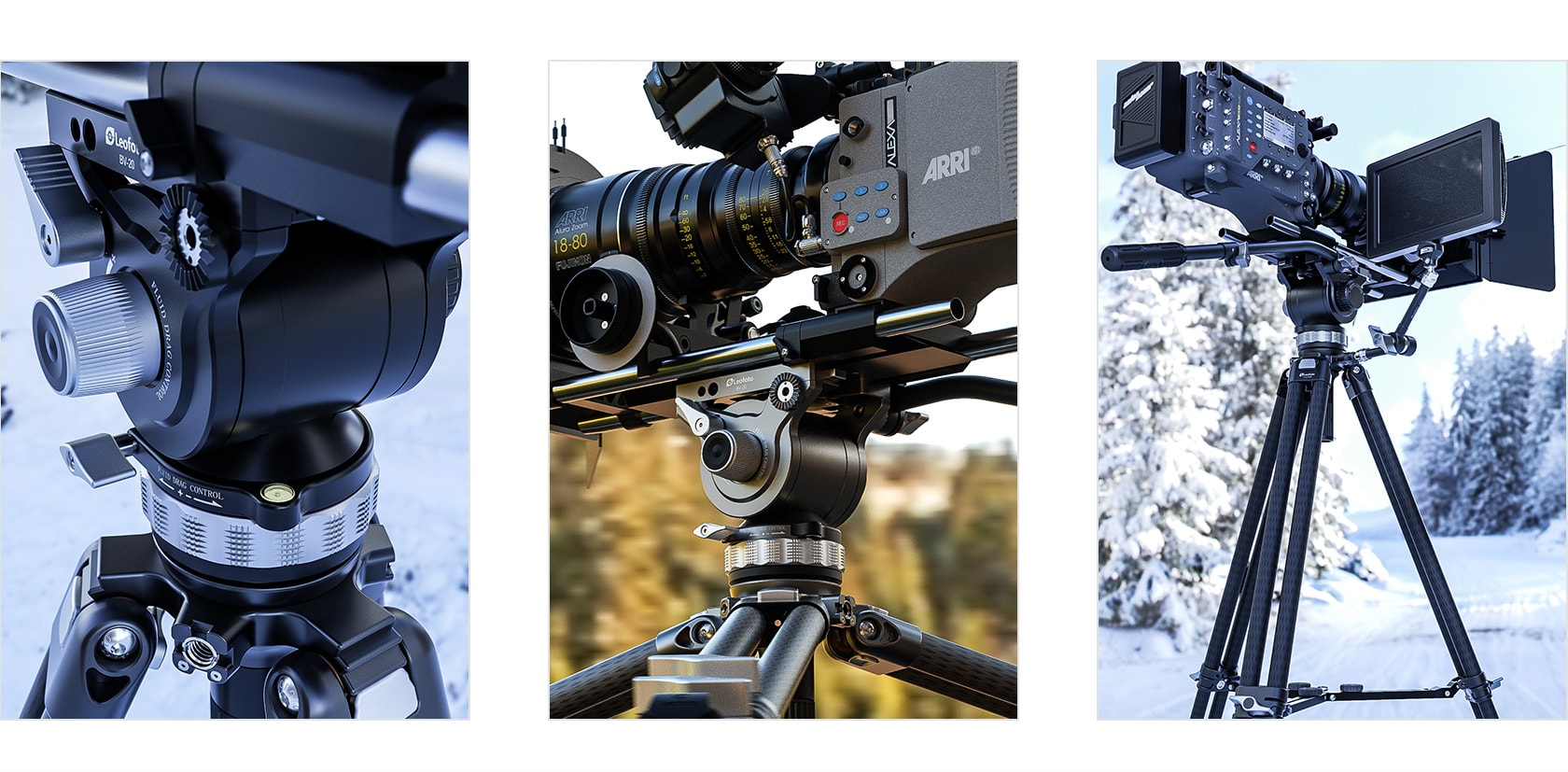 leofoto bv 20 fluidkopf vieokopf fluid head5