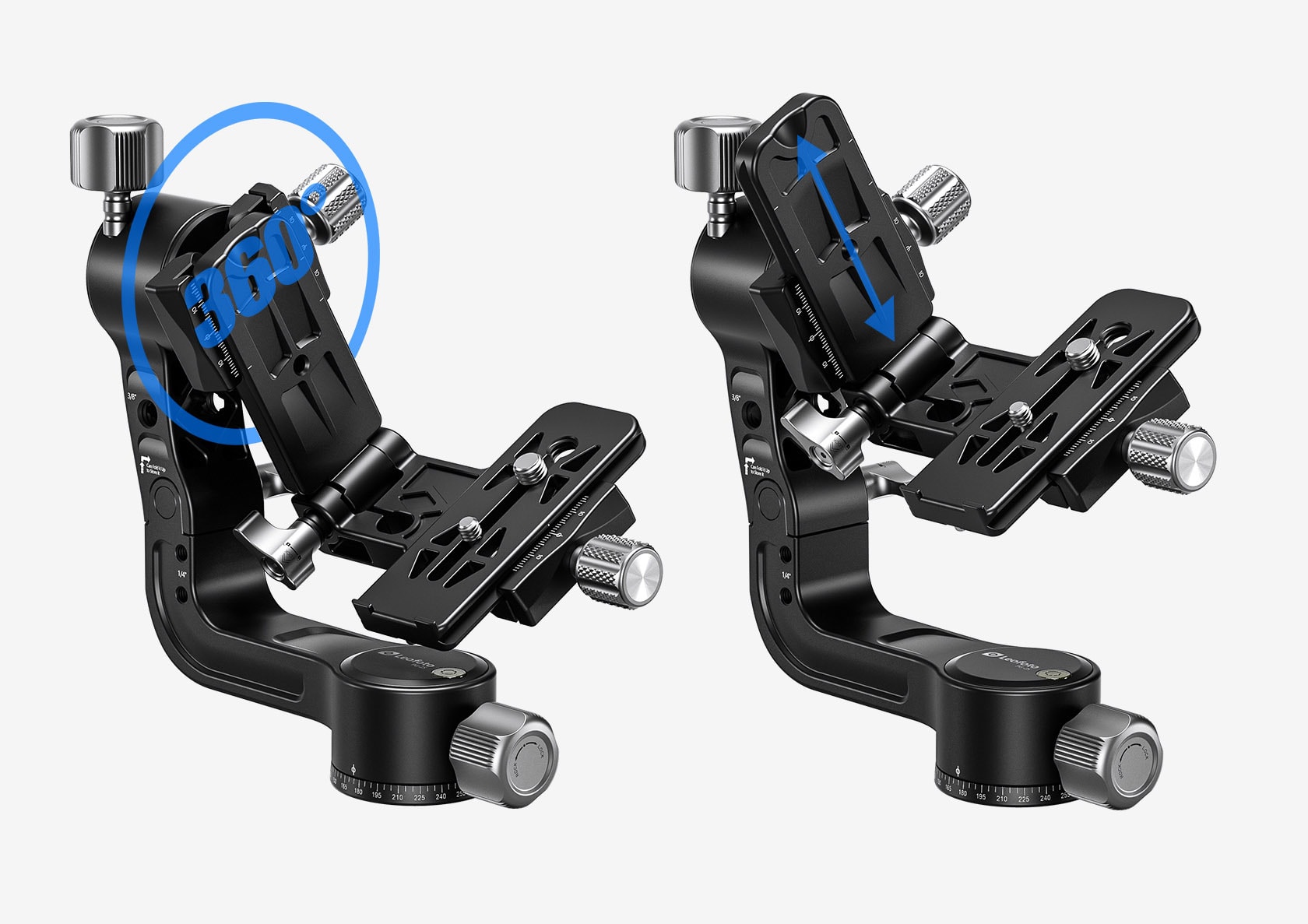 pg 2s gimbal kardan leofoto aluminium faltbar4