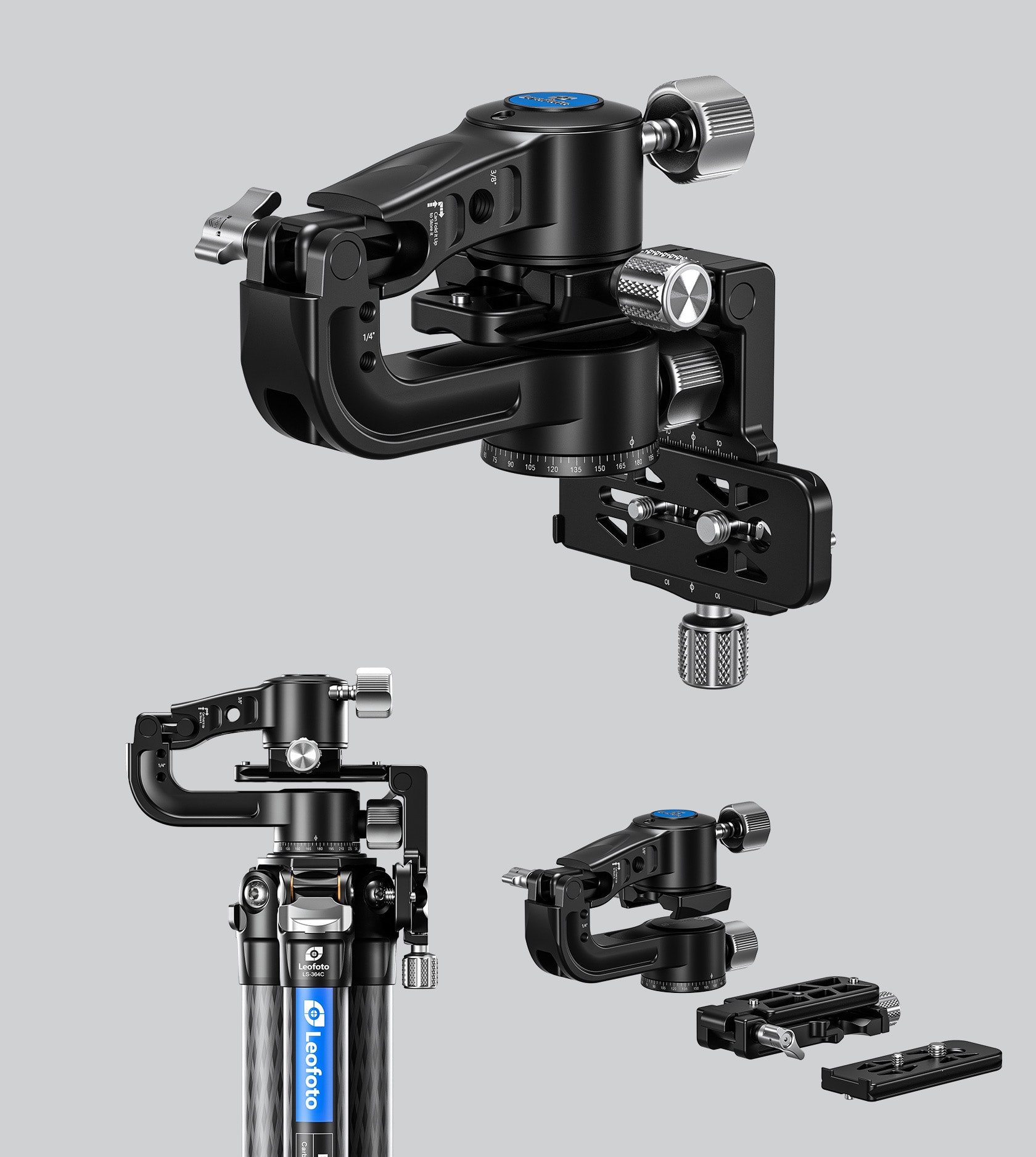 pg 2s gimbal kardan leofoto aluminium faltbar8