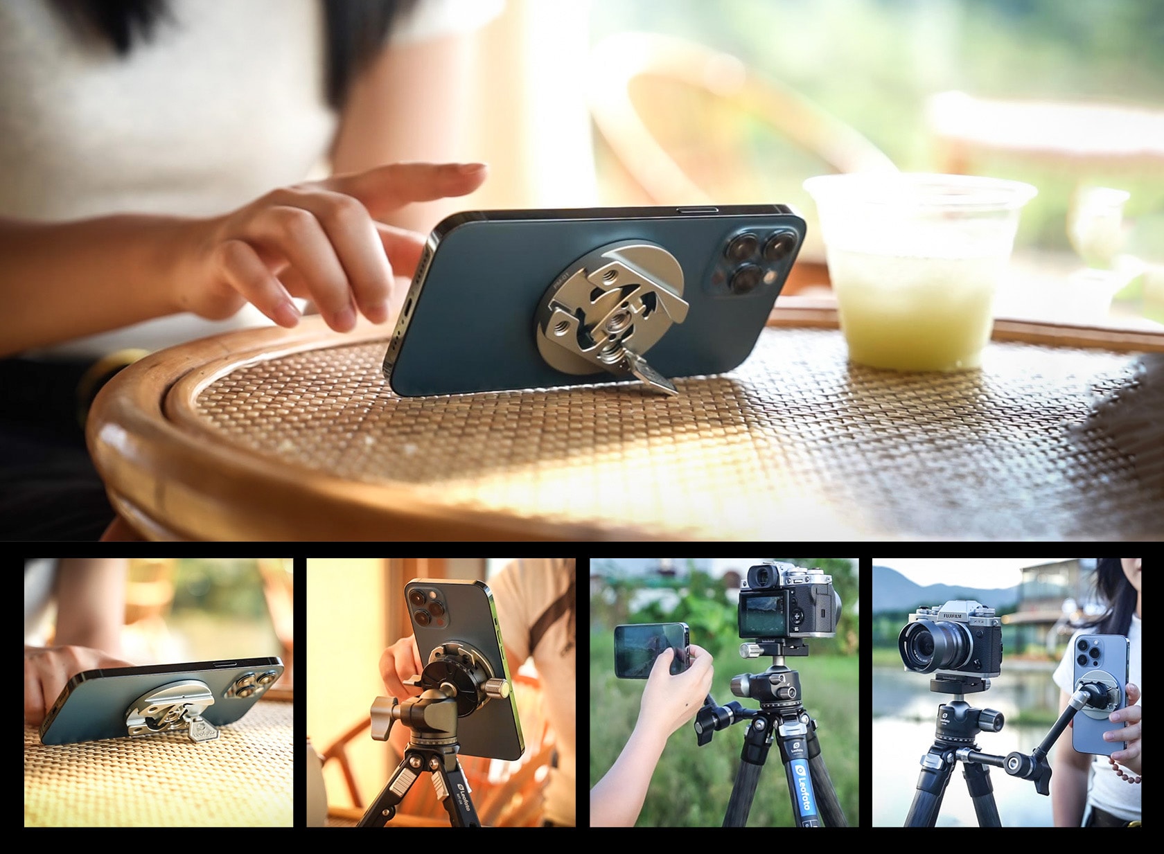 magsafe iphone halter arca swiss pm 01 leofoto2