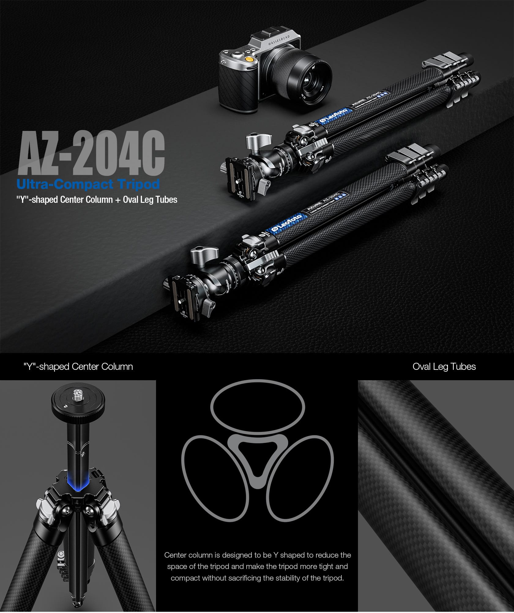 carbon stativ azure carbon stativ azure AZ 204CLH 25R 2