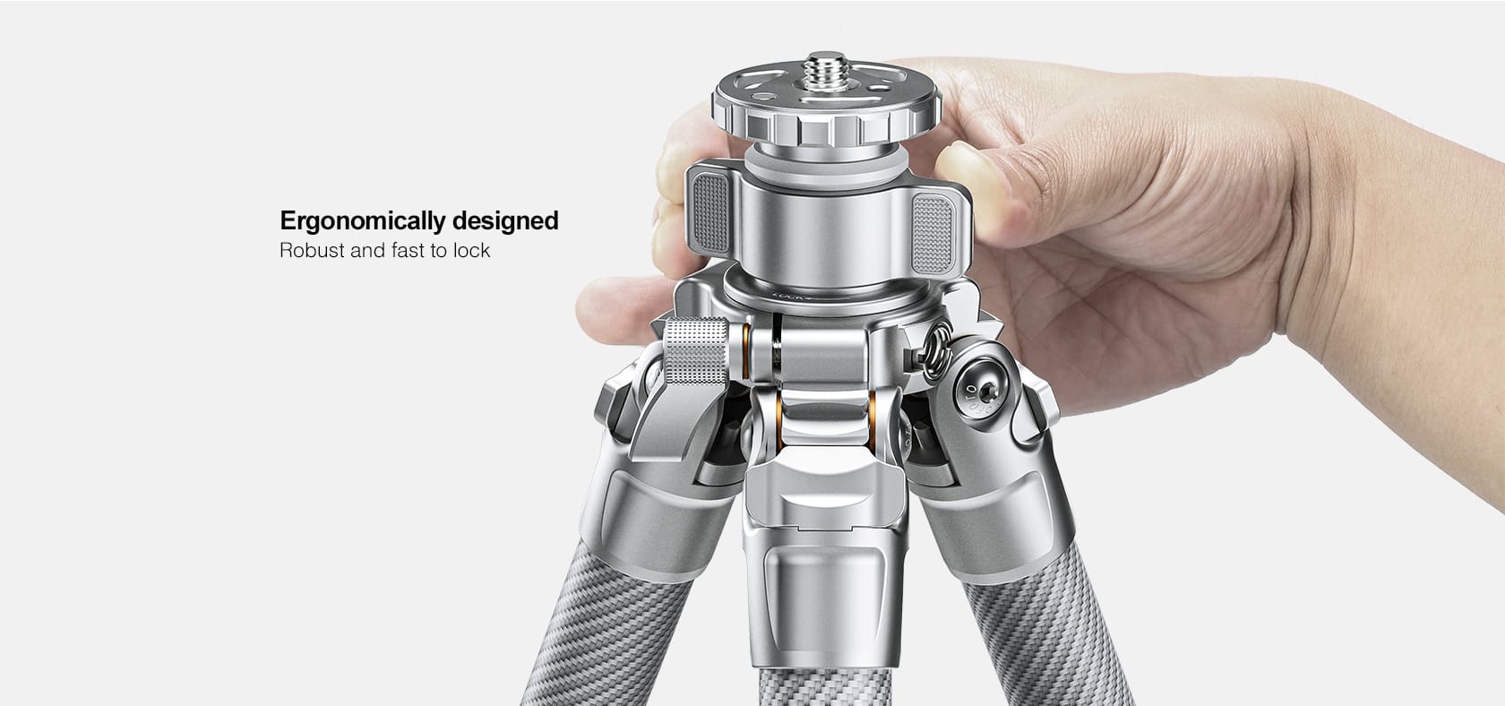 leofoto lg 284c carbon stativ silber 6